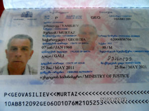 Серия и номер паспорта грузии