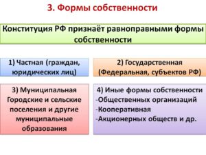 Формы собственности ооо какие бывают